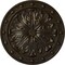 Ekena Millwork Foster Acanthus Leaf Medallion (Canopies up to 2 1/4"), 20 1/2"OD x 1 1/2"P, Stone Hearth Crackle CM20FOSHC - alternate 1